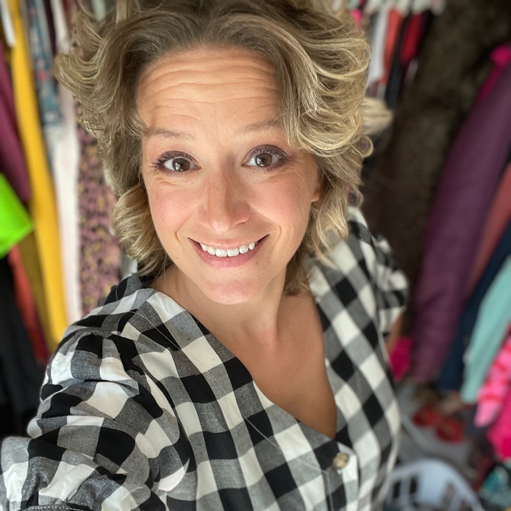 Gingham Swing Dress - LOFT